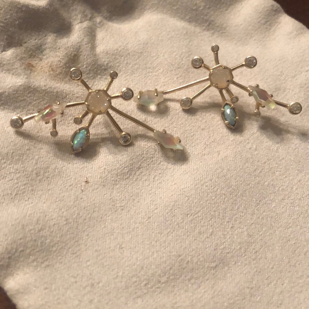 Kendra Scott Matilda Stud Ear Climbers in Gold